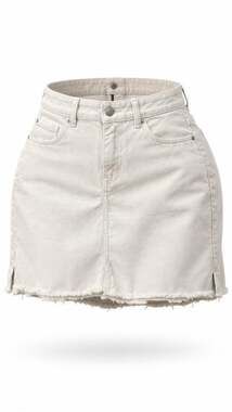 JDY Denim Pink Mini Skirt Size 14 Women’s Cotton Raw Hem